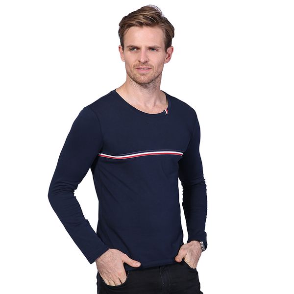 

гоѬие пѬодажи 2017 оен мђжка ђболка мода полоай  длиннм Ѭђкавом ђбо White;black