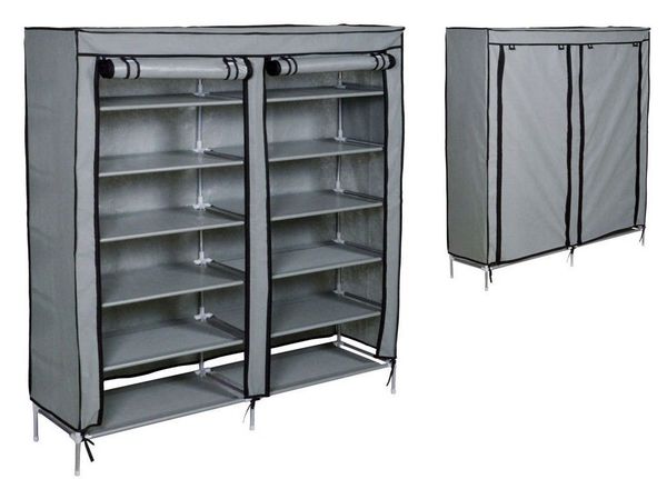 

Серый обуви стеллаж для хранения полка шкаф организатор шкаф портативный 6 слой ж