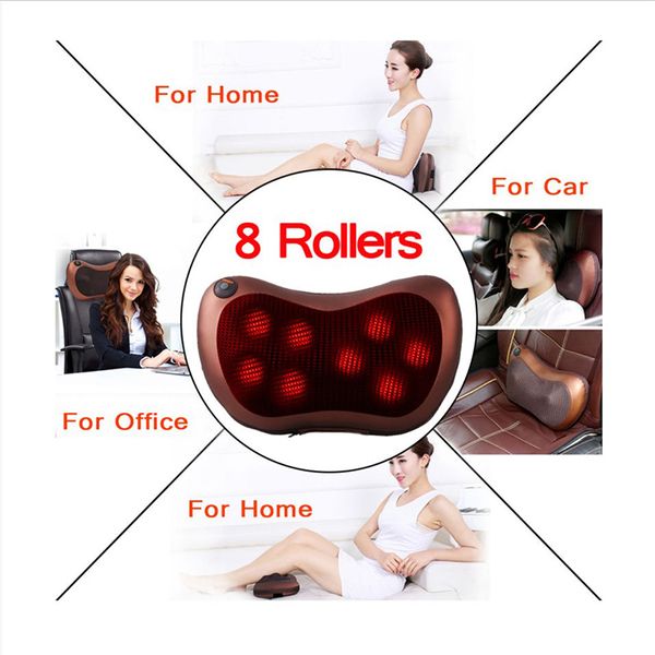 Electric Massage Neck Pillow Massager Shiatsu With Car Home Office