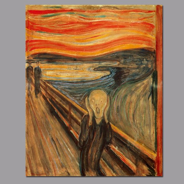 

edvard munch the scream decoration wall art pictures skrik expressionism canvas painting print for living room unframed