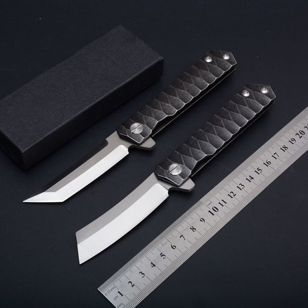

Best Outdoor Survival Tool Tactical Knives EDC Folder Tanto Point D2 Steel Knife Pocket Knife With Clip 2 Styles Gift Knives D61Q