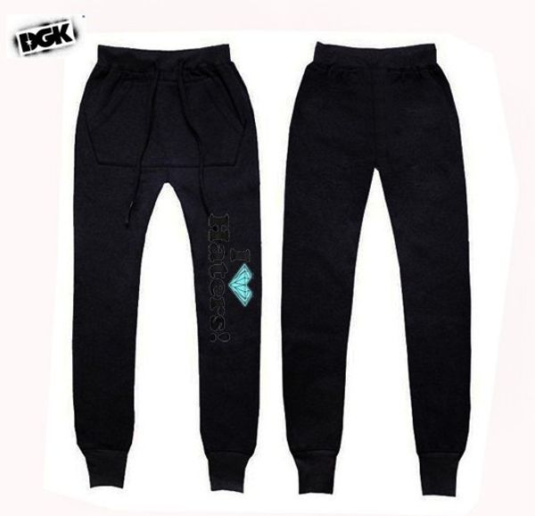 

new s-5xl mens joggers fashion harem dgk trousers hip hop slim fit sweatpants men sport pants, Black