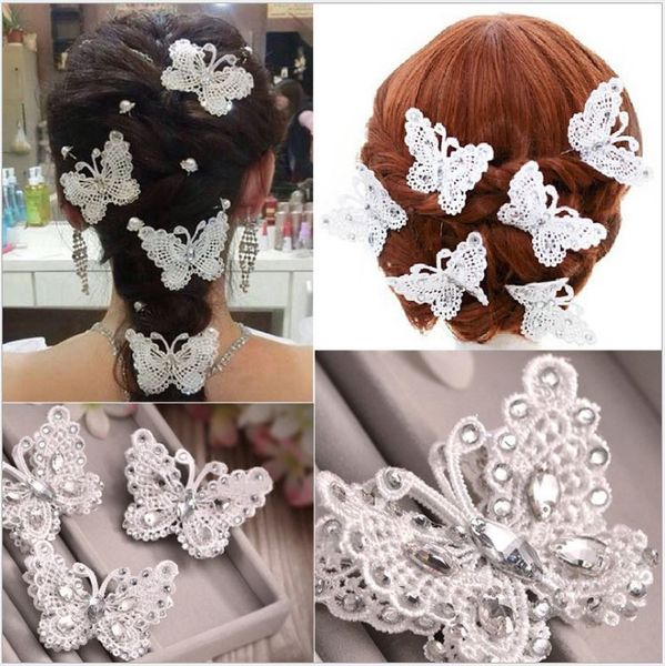 Korean Handmade Lace Butterfly Hairpin All Match Micro Beauty Hair