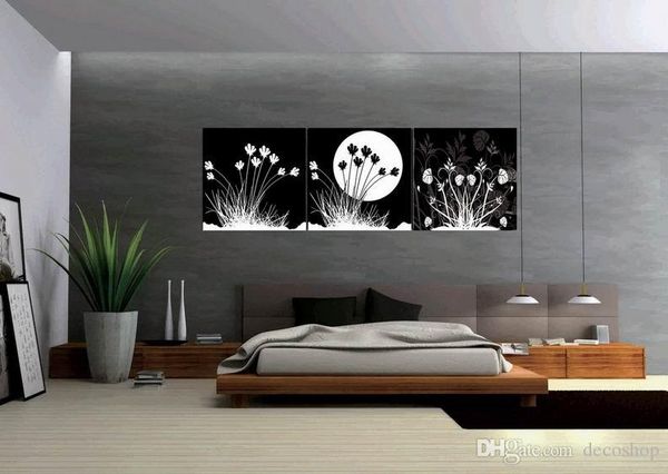 

modern beautiful flowers fine floral painting giclee print on canvas home decor wall art set30240