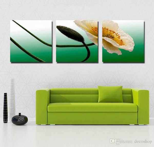 

modern beautiful flower fine floral painting giclee print on canvas home decor wall art set30289