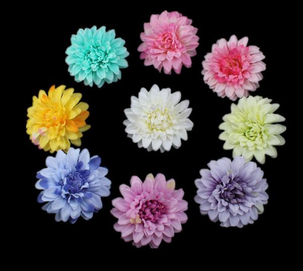 20шт 10см искусственные герберы хризантемы шелковые цветы головки для фотографии реквизит свадебный букет невесты украшения домашнего офиса