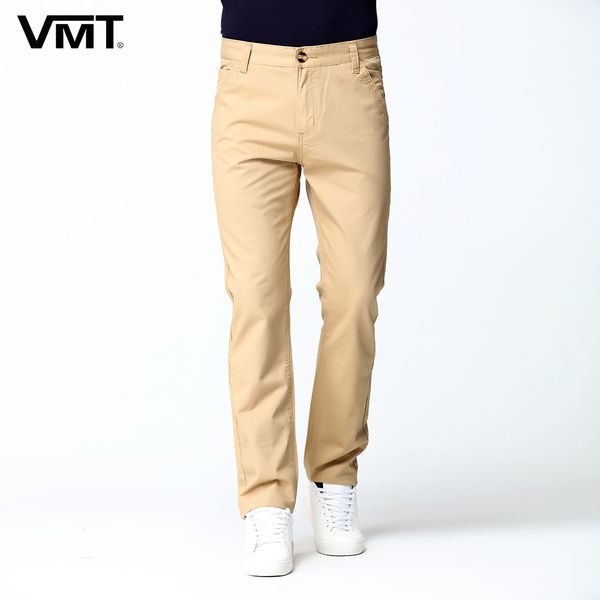 

wholesale- 2017 new arrival mens casual business pant cotton trousers regular straight classic black green khaki big size 42 44 46 worksuit