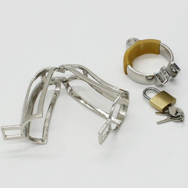 

bondage chastity device a929 steel stainless cage #r2jouets sexuelstoys for adults morhs, Red;black