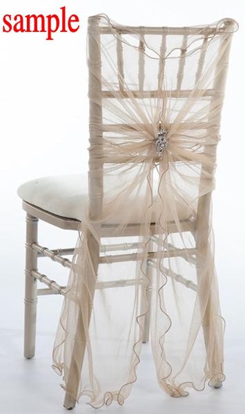 

2015 tulle crystals romantic beautiful chair sash sample 02