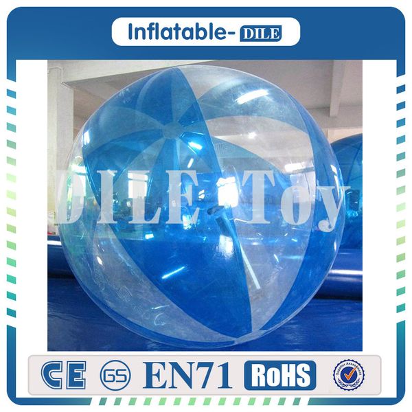 

0.8mm pvc 2.5m clear inflatable water walking ball,commercial use water game ball,water dancer ball