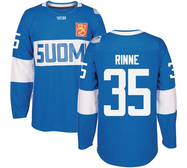 

2016 world cup of hockey finland team jersey rinne laine korpikoski donskoi pokka aho koskinen lepisto jerseys any name and any number, Black;red