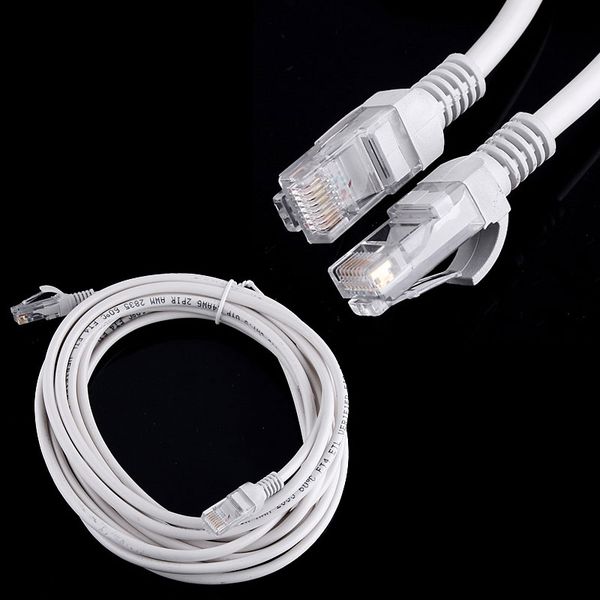 

1 м / 2 м/3 м / 5 м RJ45 для RJ45 Lan CAT5 кабель Ethernet патч ссылка сеть Lan кабель белый DHL бесплат