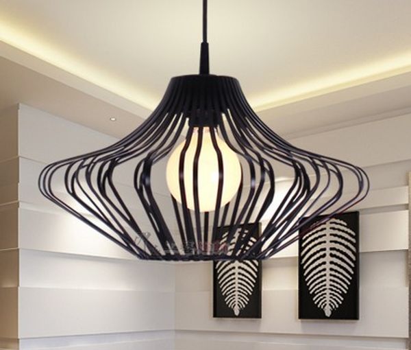 Wrought Iron Pendant Light Modern Brief Lighting Fitting Bedroom