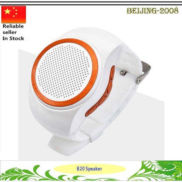 

новый b20 bluetooth стильный спорт спикер часы дизайн портативный супер бас открытый спикеры наручные bracelete со встроенным-в микрофон. гр