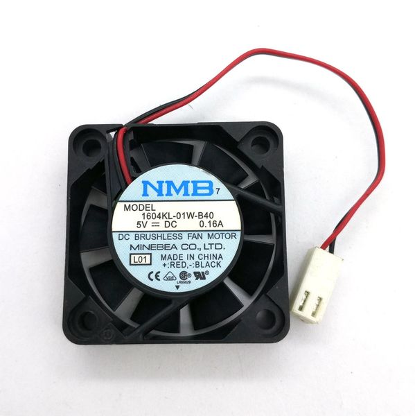 

первоначально nmb 1604kl-01w-b40 40*40*10mm 5v 0.16 a 4cm 2 линии охлаждающий вентилятор жесткого диска компьютера