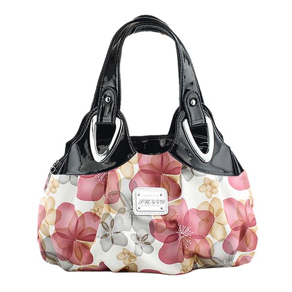 

wholesale- new fashion handbag women pu leather bag tote bag printing handbags satchel -dream green flowers handstrap