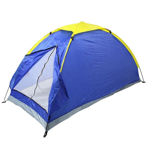 

wholesale- outdoor camping tent single people camping tent blue design beach tent up open 1-2person for camping garden fishing