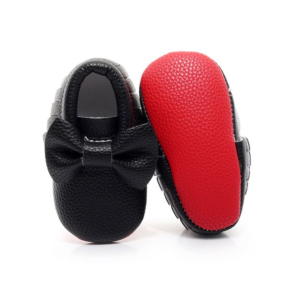 

Hongteya red Bottom Baby Moccasin soft sole Newborn Baby Shoes fringe tassel PU leather gold Prewalkers Boots 0-2 Y