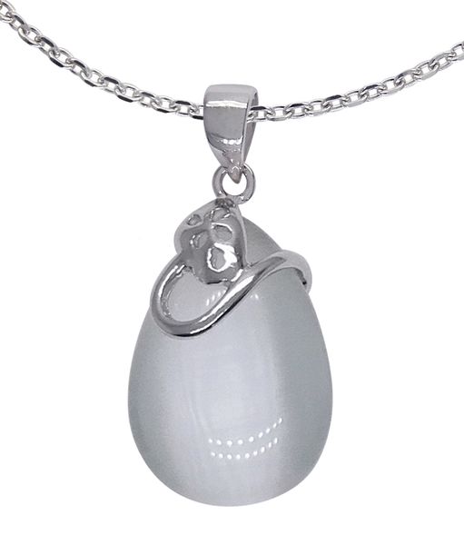 

Fine Jewelry Fashion Opal Pendant 100% Solid 925 Sterling Silver Pendant With White Opal Stone YH2024
