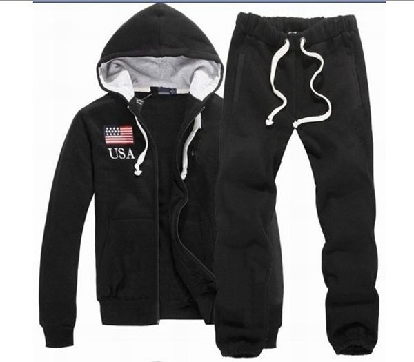 2020 Sweatshirts Mens Polo Tracksuits Winter Jogging Sportsuits Fashion Running Sportswear Big 