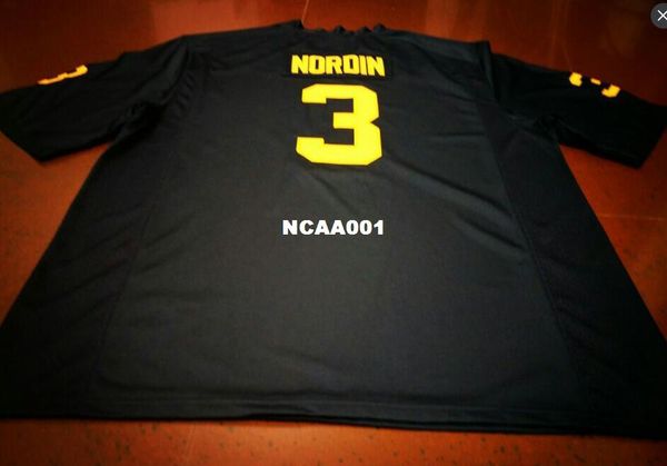

men white navy #3 quinn nordin michigan wolverines alumni college jersey s-4xl or custom any name or number college jersey, Black;red