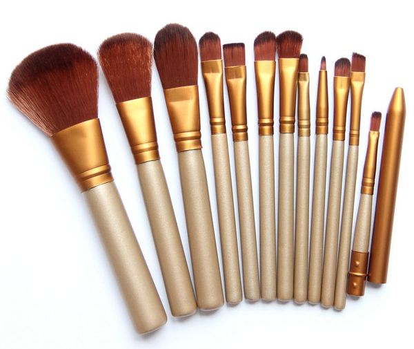 

12 pcs cosmetic makeup brushes set powder foundation eyeshadow eyeliner lip brush tool brand make up brushes pincel maquiagem
