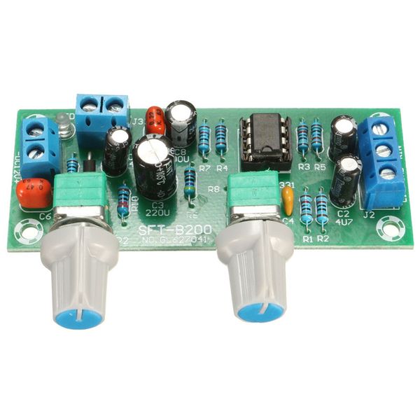 12V 24V Low-pass Filter NE5532 Subwoofer Process Pre-Amplifier Preamp AMP Board