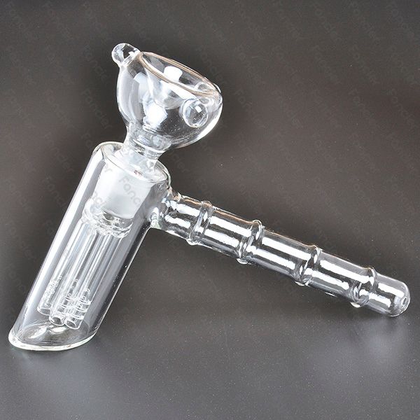 Glass Hammer Pipa ad acqua 6 Arms Rig Dab Perc Percolatore di vetro Bubbler Pipa ad acqua Matrix Tubi di fumo Tabacco Bong Soffione doccia Tubo