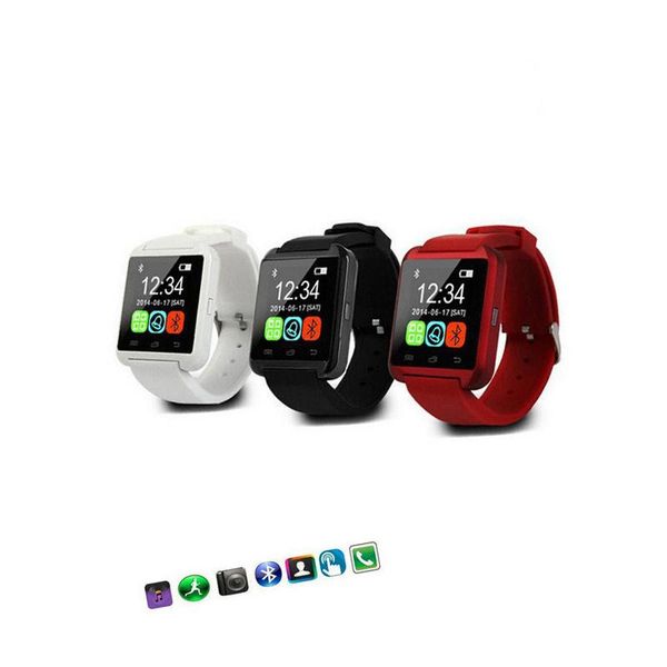 

ce rohs android bluetooth phone silicone u8 wristwatch 2020 watch speaker smart mobile support watch u8 strap cqrqx, Slivery;brown