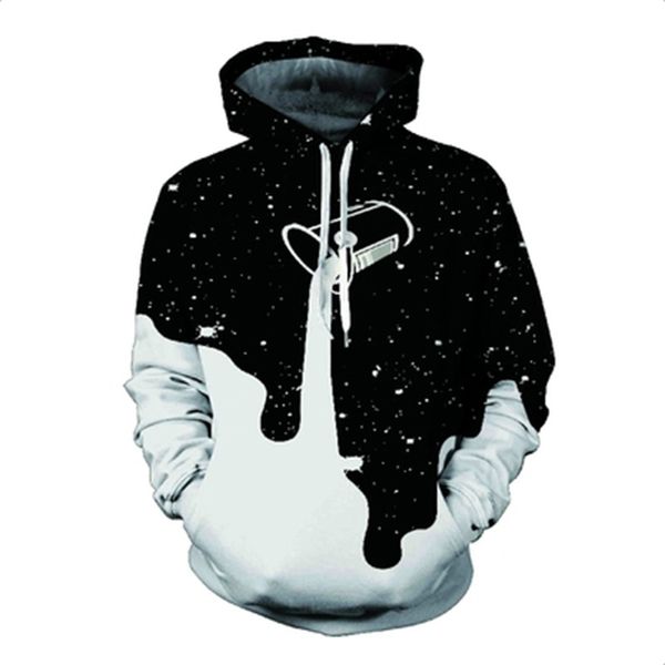 

wholesale 3d printing american flag eye lion playing card men women hoodies sweatshirts pullover hip-hop autumn winter warm jacket coat, Black