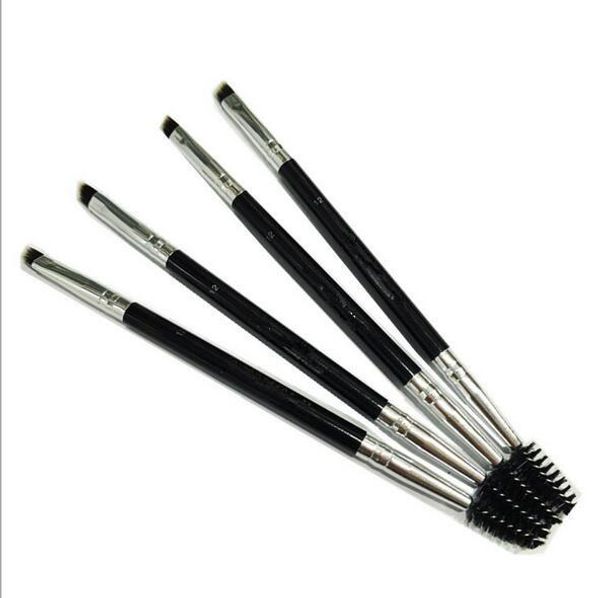 

партия марка дизайнер макияжа бровей брови кисть 12 # синтетический duo макияж кисти двойной бровей чистящая головка щетки kit pinceis