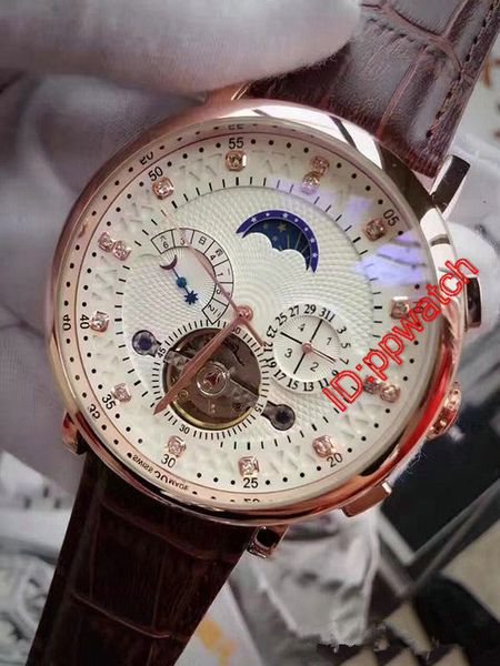 

high Quality men watches watch day date diamond dial top tourbillon mechanical automatic wristwatch for men rejoles gift colock