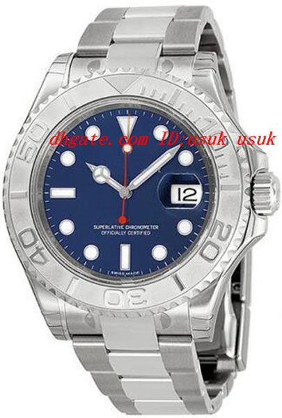 

factory supplier luxury watches steel and platinum blue dial men's watch automatic mens watch wrist watches, Slivery;brown