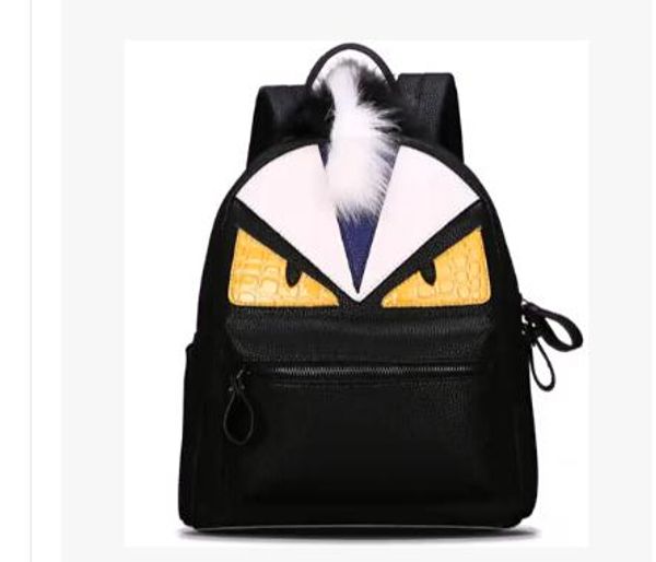 

2017 Мода женский рюкзак путешествия женские школьные сумки для девочек-подростков Monster кожаный рюкзак бренда Sac Dos