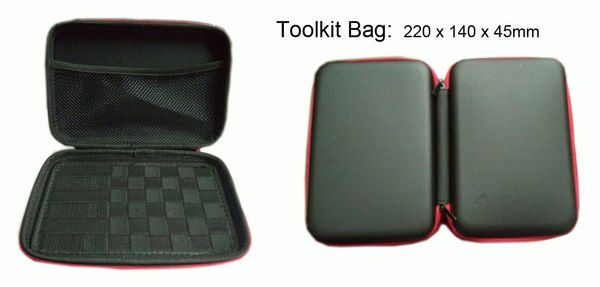 

Переносные сумки застежки-молнии набора инструментов носят портсигар эга с размером: 220 x 140 x 45mm