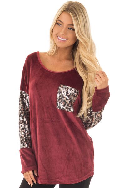 

Autumn New Sexy Leopard Long T Long Sleeves O-neck Pullover Women Patchwork & Printed T Shirt Women Top Clothes