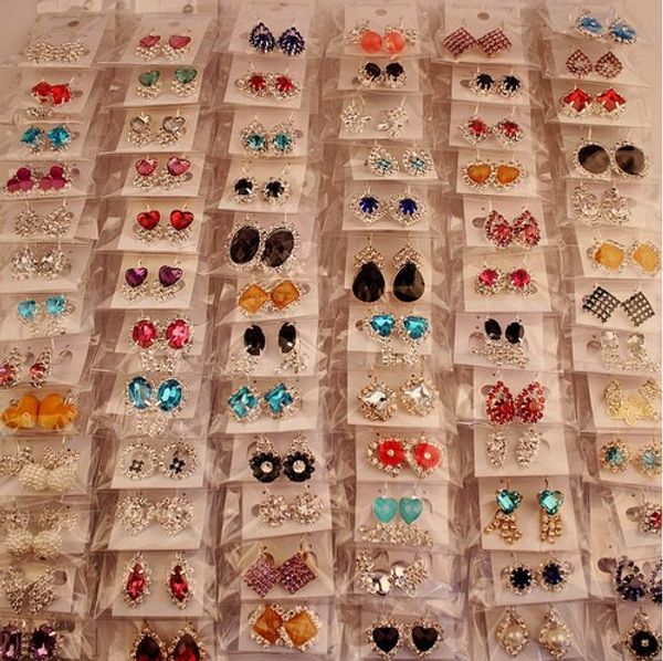 

charm earrings dangle hanging mixed lot alloy rhinestone earrings party earrings gifts for her, Silver