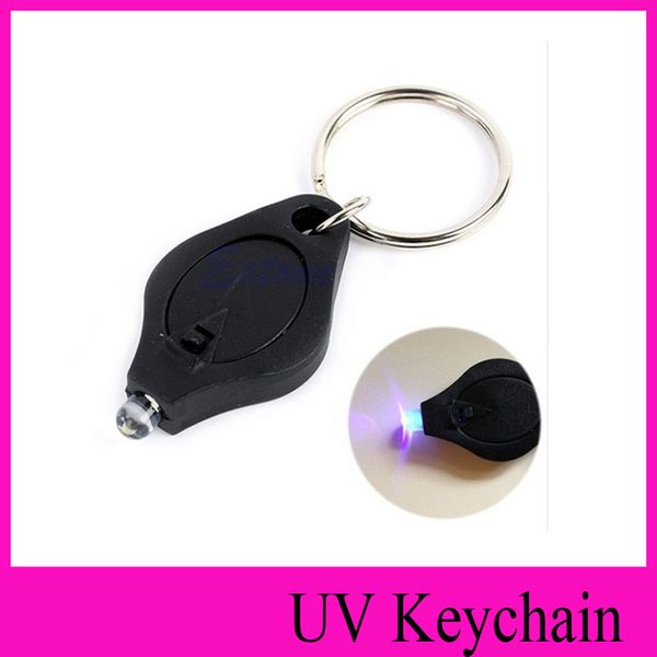 

1000pc novelty colorful light toy uv money detector led keychain light uv fla hlight new black ultraviolet toy gift