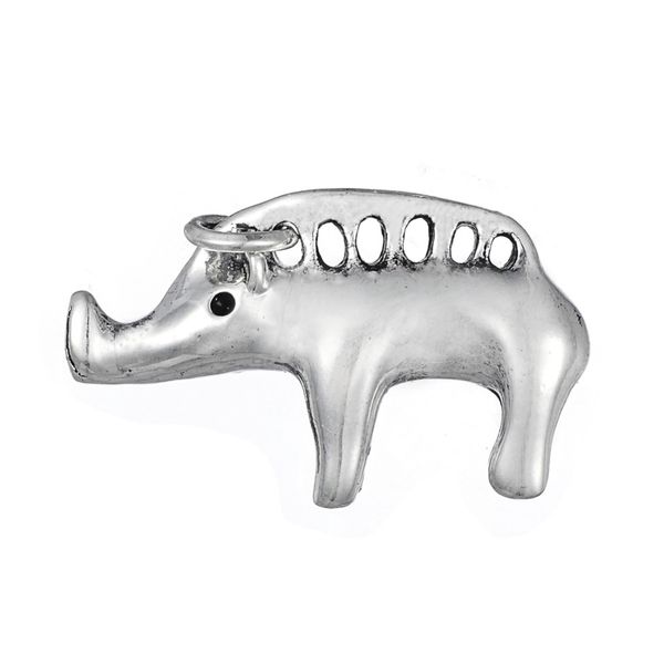 

29*19mm antique silver plated 3d cute pig charms with a split ring on 5pcs, Bronze;silver