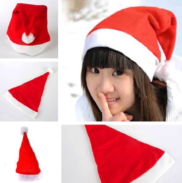 

new christmas santa hats red and white cap party hats for santa costume christmas decoration for kids christmas hat ic718