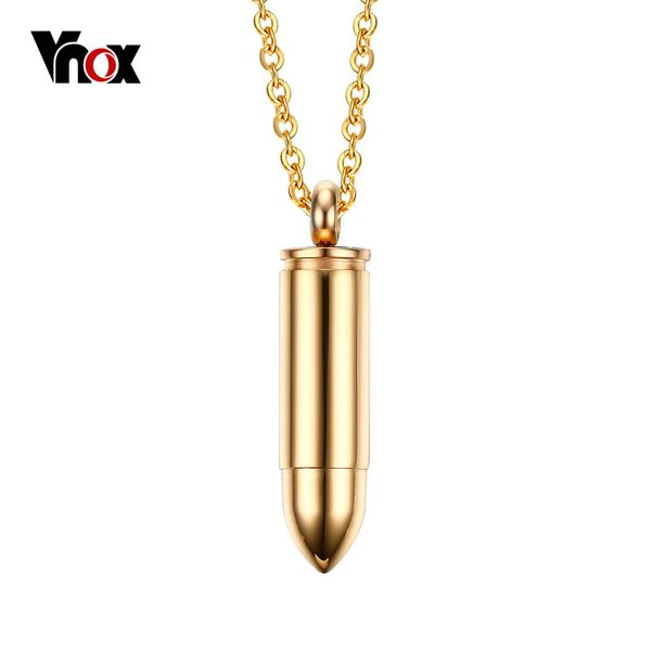 

new steel bullet necklace fashion pendant men's statement pendants 5 necklaces stainless jewelry punk for colors men cqlaf