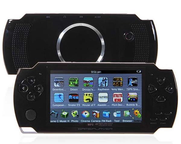 16GB 4,3 polegadas LCD Tela MP3 MP4 MP5 PMP Player + Jogo + Câmera + TV Out + Console de Jogo na Caixa de Presente E-Book FM Foto Video Game Player R-826