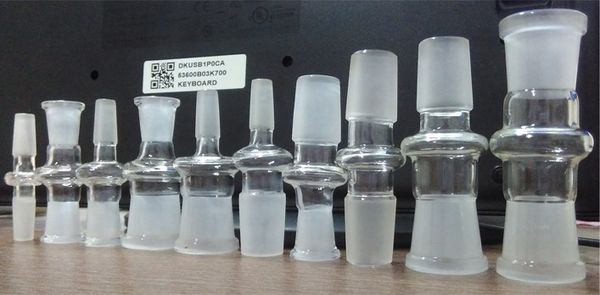 

стекло бонг адаптер 10.0 мм 18.8 мм мужской женский сустав 10 18 женский изменение мужской конвертер стеклянный адаптер для стекла воды нефтяной вышки