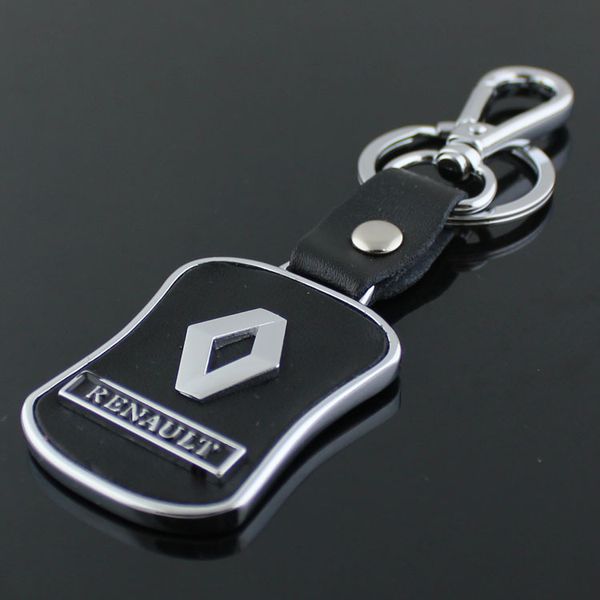 5 pçs lote novo logotipo do carro renault chaveiro de metal 3d promocional trinket acessórios do carro keyrings238i