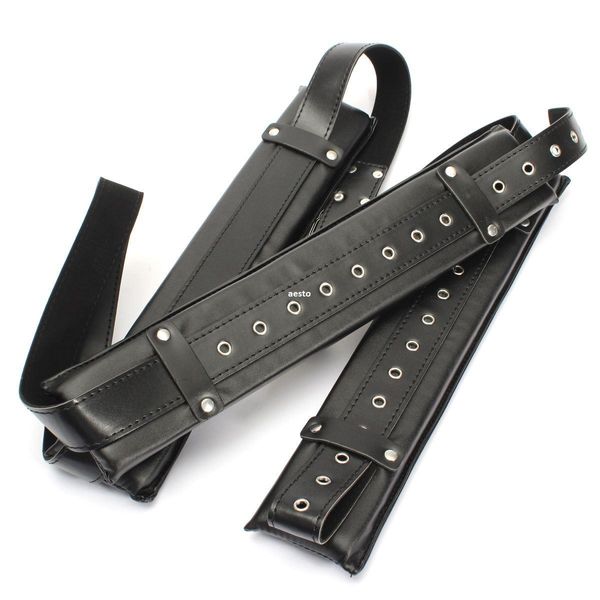 Bondage Adult Fantasy Sex Cosplay Restraint Bondage Neck Leg Coscia Cuff Strap Suit Toy # E593