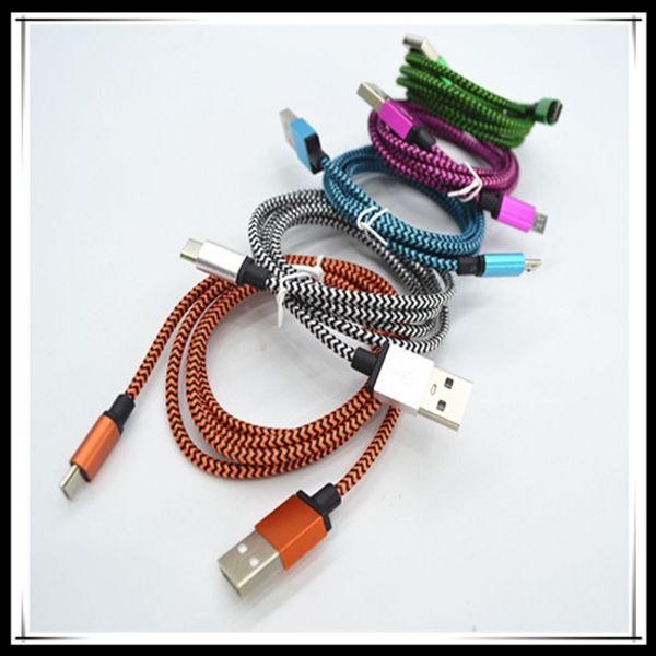 

1m 2m 3m type c micro u b cable nylon colorful braided v8 data ync high peed charger cord 3ft 1m 2m 6ft 3m 10ft for am ung 8 7 edge