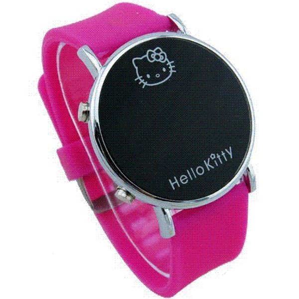 

Электронные 2016 Новый Hello Kitty мультфильм девушки ребенок дети Reloj часы спортивные н