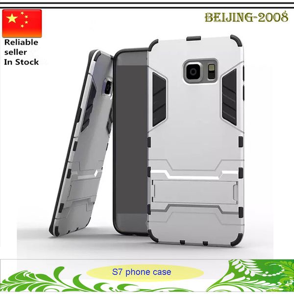 

new design hybrid iron man combo armor plastic tpu stand phone case for samsung galaxy s7 edge s6 edge note 5