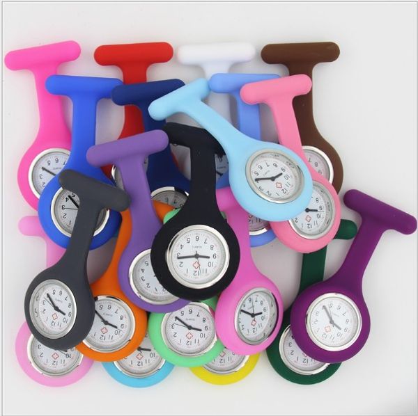 

silicone nurse watch medical cute patterns fob quartz watch doctor watch pocket watches medical fob watches, Slivery;golden