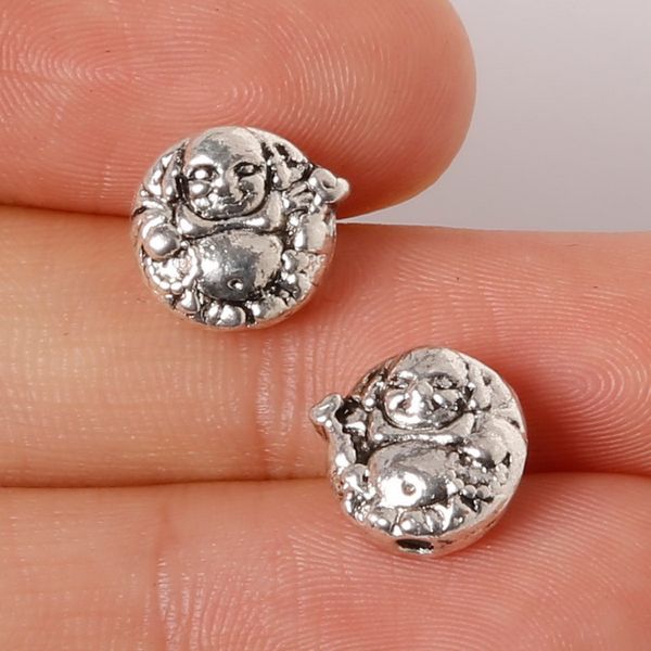 

new 7pcs 10x11mm zinc alloy antique silver maitreya diy charms pendants jewelry making diy, Bronze;silver